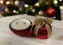 Load image into Gallery viewer, Christmas Bauble Candle - Candy Cane Fragrnce
